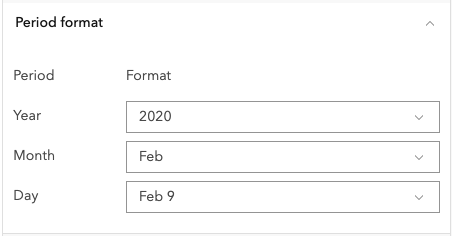 Format des périodes Format des périodes