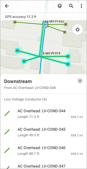 Résultats d’un traçage Résultats d’un traçage