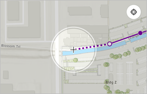 Des points offrent un aperçu de la localisation Des points offrent un aperçu de la localisation