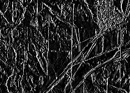 Résultat du filtre Sobel vertical Résultat du filtre Sobel vertical