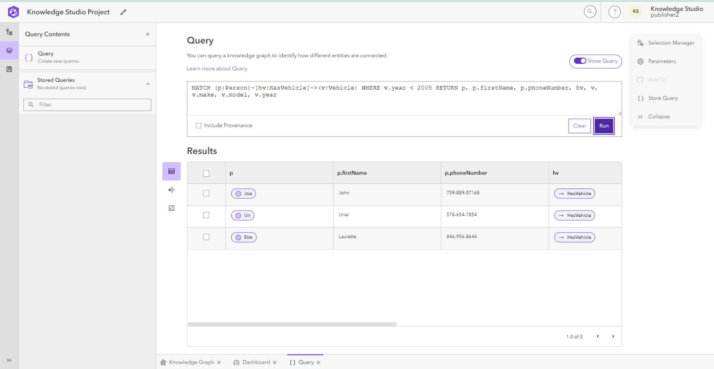 Résultats de la requête Résultats de la requête
