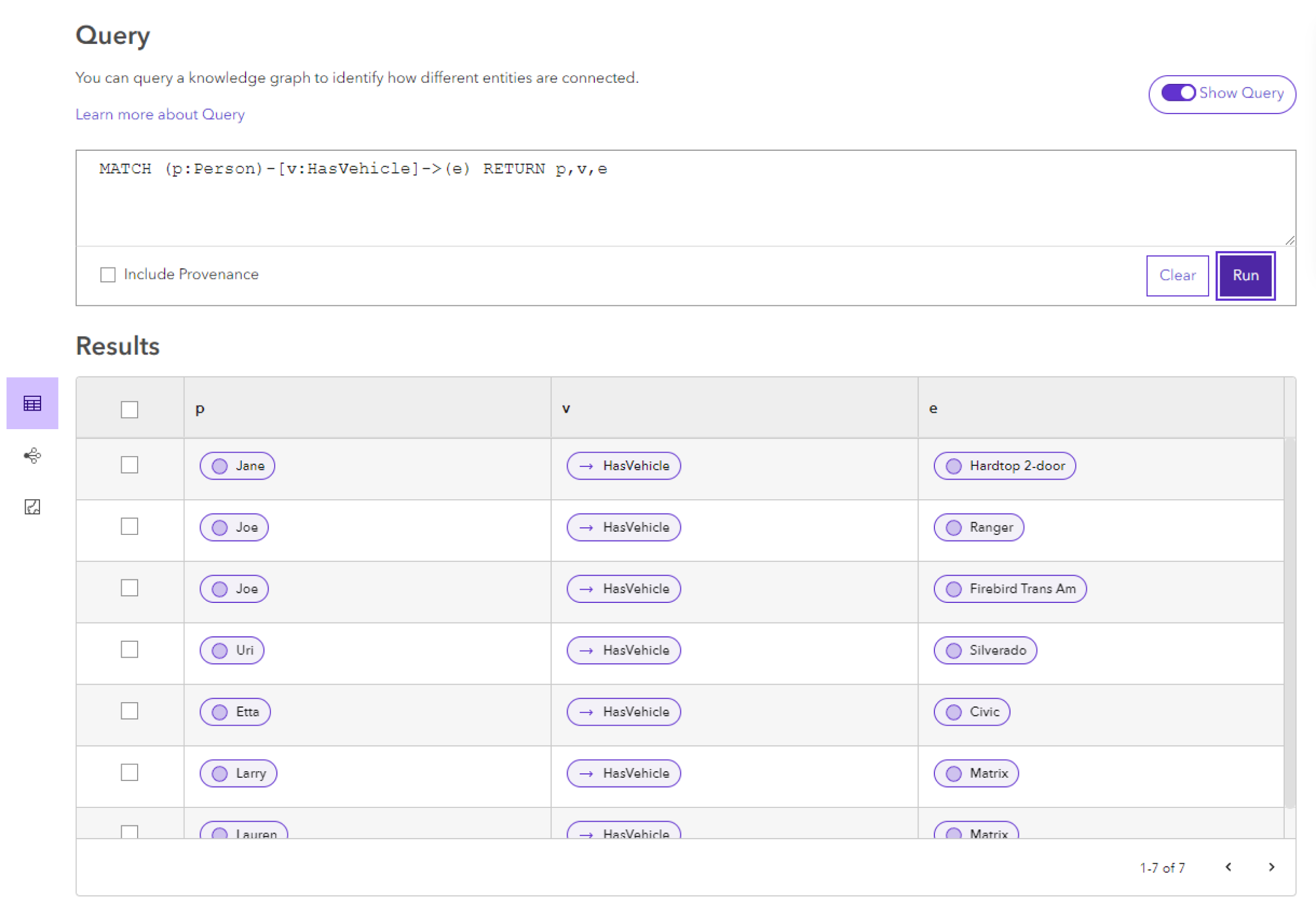 Les relations dans lesquelles une entité de véhicule est la destination de la relation sont renvoyées. Les relations dans lesquelles une entité de véhicule est la destination de la relation sont renvoyées.