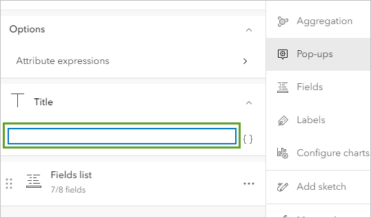 Champ Titre vide dans la fenêtre Fenêtres contextuelles Champ Titre vide dans la fenêtre Fenêtres contextuelles