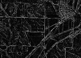 Résultat du filtre laplacien 3x3 Résultat du filtre laplacien 3x3