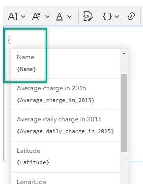 Accolade et champ Nom Accolade et champ Nom
