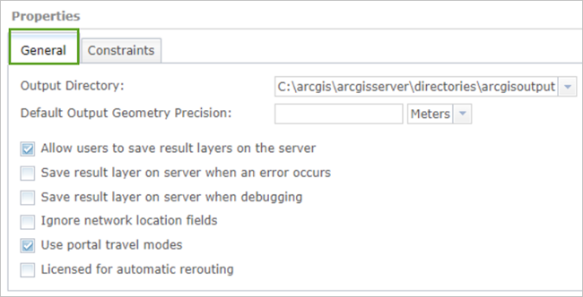 onglet General (Général) onglet General (Général)