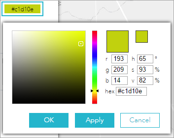 Sélecteur de couleurs