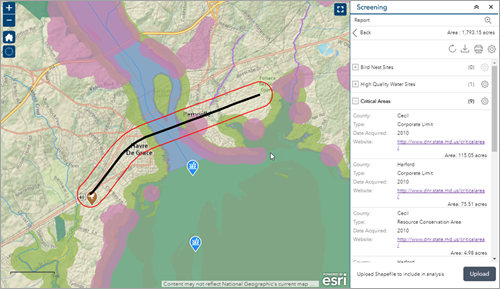Résultats d'une couche Résultats d'une couche