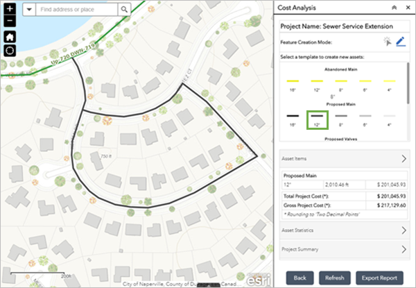 Sélectionner Conduit principal proposé Sélectionner Conduit principal proposé