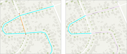 Fractionner une ligne à l’aide d’une ligne pour créer une ligne et une ligne multi-parties Fractionner une ligne à l’aide d’une ligne pour créer une ligne et une ligne multi-parties