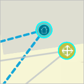 Lignes grises de rubberbanding