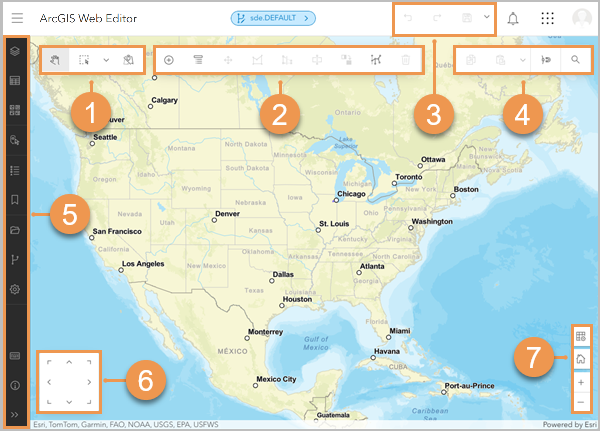 Interface utilisateur de Web Editor